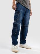 Empyre Sk8 Denim Zip Off Jeans blå