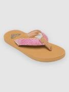 Roxy Rg Porto Raffia Kids Sandaler rød