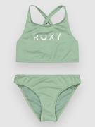 Roxy Solid Active Rg Kids Bikini grøn