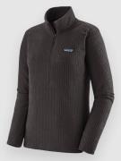 Patagonia R1 Air Zip Neck Hættetrøje med lynlås sort