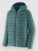Patagonia Down Sweater Hoody Jakke blå