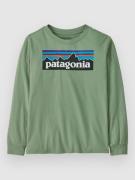 Patagonia P-6 Logo Kids Longsleeve T-Shirt grøn