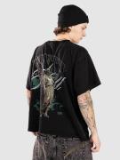 Ninth Hall Distressed Angel Boxy T-shirt sort