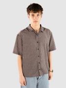 Blue Tomato Check Cotton Cropped Skjorte