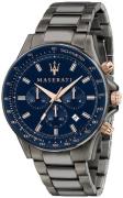 Maserati Herreur R8873640001 Sfida Blå/Stål Ø44 mm