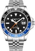 Stührling Original Herreur 3968.1 Aquadiver Sort/Stål Ø42 mm