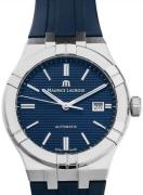 Maurice Lacroix Herreur AI6008-SS000-430-4 Aikon Blå/Gummi Ø42 mm