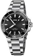 Oris Herreur 01 733 7732 4134-07 8 21 05PEB Aquis Sort/Stål Ø39.5 mm