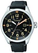 Citizen Herreur AW5000-24E Sort/Læder Ø42.6 mm