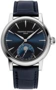 Frederique Constant Herreur FC-716N3H6 Manufacture Blå/Læder Ø40 mm