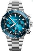 Oris Herreur 01 771 7793 4155-07 8 23 01PEB Aquis Blå/Stål Ø43.5 mm