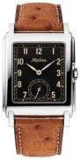 Alpina Herreur AL-530BA3C6 Heritage Carree Sort/Læder 39x32.5 mm