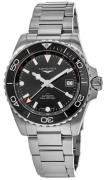 Longines Herreur L3.890.4.56.6 Hydroconquest Sort/Stål Ø43 mm