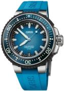 Oris Herreur 01 400 7777 7155-SET Aquis Blå/Gummi Ø49.5 mm