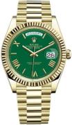 Rolex Herreur 228238-0061 Day-Date 40 Grøn/18 karat guld Ø40 mm