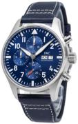 IWC Herreur IW378003 Pilots Blå/Læder Ø43 mm
