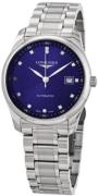 Longines Herreur L2.893.4.97.6 Master Blå/Stål Ø42 mm