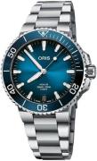 Oris Herreur 01 400 7769 4135-07 8 22 09PEB Aquis Blå/Stål Ø41.5 mm