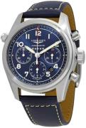 Longines Herreur L3.820.4.93.0 Spirit Blå/Læder Ø42 mm