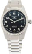 Longines Herreur L3.810.4.53.9 Spirit Prestige Sort/Stål Ø40 mm