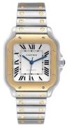 Cartier Herreur W2SA0016 Santos De Sølvfarvet/Stål