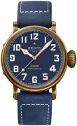 Zenith Herreur 29.2430.679-57.C808 Pilot Blå/Gummi Ø45 mm