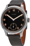 Longines Herreur L2.826.4.53.2 Heritage Sort/Læder Ø43 mm