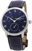 Frederique Constant Herreur FC-723NR3S6 Slimline Blå/Læder Ø40 mm