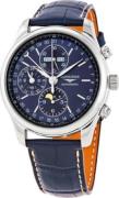 Longines Herreur L2.773.4.92.0 Master Blå/Læder Ø42 mm