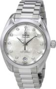 Omega Dameur 220.10.34.20.55.001 Seamaster Aqua Terra 150M Hvid/Stål