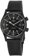 Longines Herreur L3.774.2.50.9 Heritage Sort/Gummi Ø42 mm