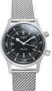 Longines Dameur L3.374.4.50.6 Heritage Sort/Stål Ø36 mm
