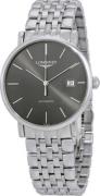 Longines Herreur L4.910.4.72.6 Elegant Grå/Stål Ø39 mm