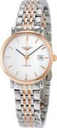 Longines Dameur L4.310.5.12.7 Elegant Hvid/Rosaguldtonet stål Ø29 mm