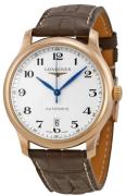 Longines Herreur L2.628.8.78.3 Master Sølvfarvet/Læder Ø38.5 mm