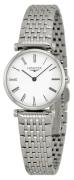 Longines Dameur L4.209.4.11.6 Grande Classique Hvid/Stål Ø24 mm