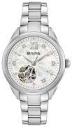 Bulova Dameur 96P181 Hvid/Stål Ø35 mm
