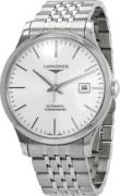 Longines Herreur L2.821.4.72.6 Record Sølvfarvet/Stål Ø40 mm