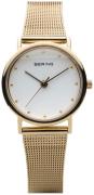 Bering Dameur 13426-334 Classic Hvid/Gul guldtonet stål Ø26 mm
