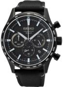 Seiko Herreur SSB417P1 Classic Sort/Tekstil Ø43 mm