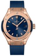 Hublot Dameur 591.OX.7180.RX Classic Fusion Blå/Gummi Ø29 mm
