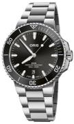Oris Herreur 01 733 7787 4154-07 8 22 04PEB Aquis Sort/Stål Ø41.5 mm