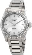 Longines Dameur L3.430.0.87.6 Conquest Hvid/Stål Ø34 mm