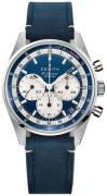 Zenith 03.3200.3600-51.C902 El Primero Blå/Læder Ø38 mm