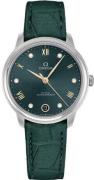 Omega Dameur 434.13.34.20.60.001 De Ville Prestige Grøn/Læder Ø34