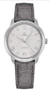 Omega Dameur 434.13.34.20.52.001 De Ville Prestige Sølvfarvet/Læder