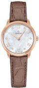 Omega Dameur 434.53.28.60.55.001 De Ville Prestige Hvid/Læder Ø27.5