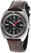 Longines Herreur L2.836.4.52.2 Ultra-Chron Sort/Læder Ø43 mm
