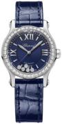 Chopard Dameur 278573-3018 Happy Sport Blå/Læder Ø30 mm