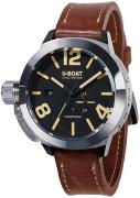 U-Boat Herreur 8073 Classico Sort/Læder Ø50 mm